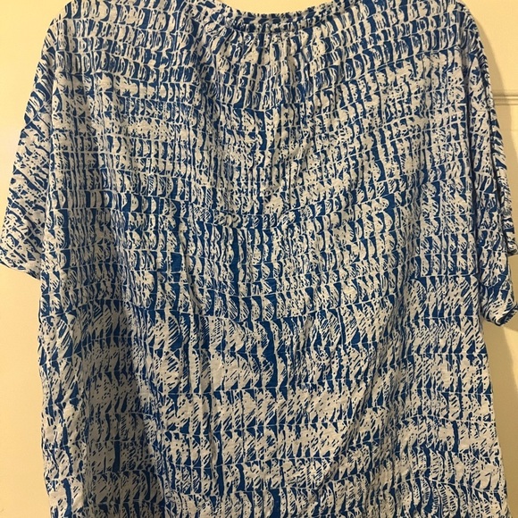 POETRY FASHION Linen T-SHIRT MIDNIGHT CREAM, SIZE 18 - Picture 3 of 10